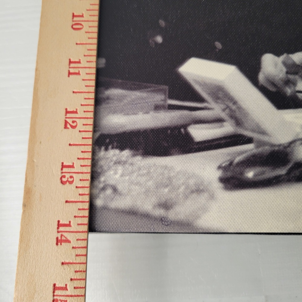 Marilyn Monroe Makeup Table B&W Canvas Wall Art 14x14 Made in Canada Hollywood - Picture 10 of 11